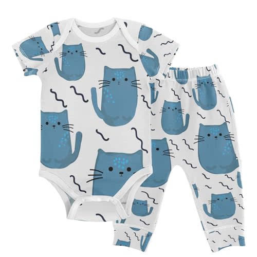 KICPOAY Baby Clothes Set Infant Bodysuits Pants Sets 0-24M For Boys Girls