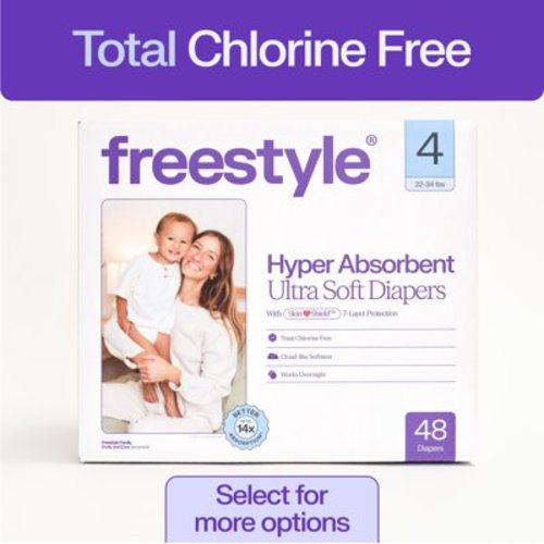 Freestyle Hyper Absorbent Ultra Soft Baby Diapers, Any Size