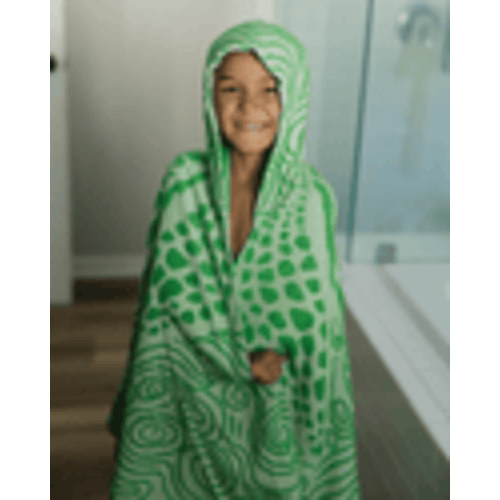 Swirl Turtle Hooded Kids Bath Towel | Sand Cloud
