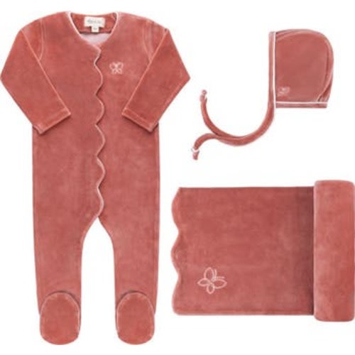 Velour Embroidered Bird & Butterfly Collection - Take Me Home Set