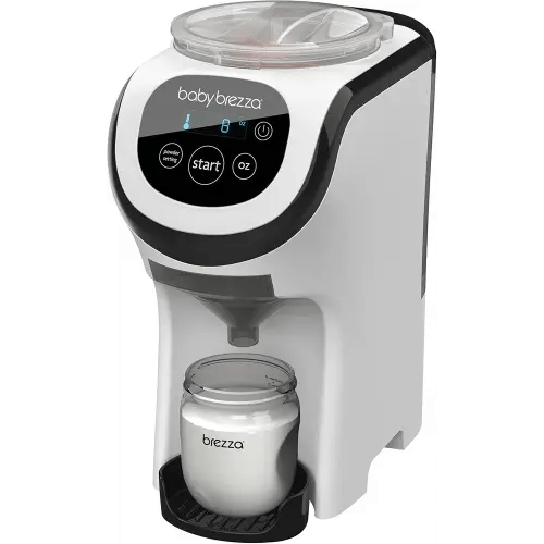 Baby Brezza Formula Pro Mini Baby Formula Mixer Machine Fits Small Spaces and is Portable for Travel– Bottle Makers Makes The Perfect Bottle for Your Infant On The Go, White