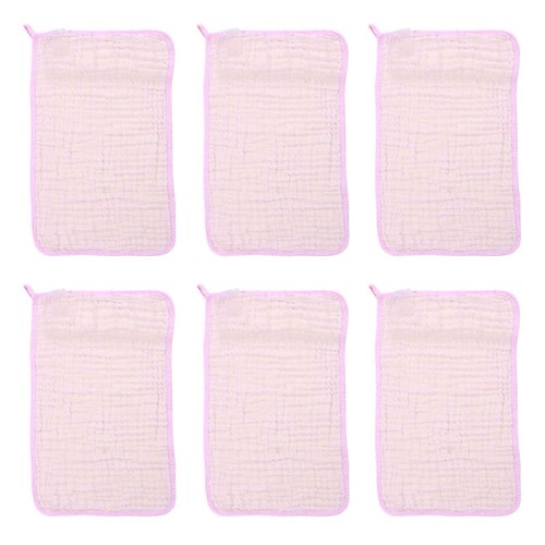 WIURAY Bath Towels 6 Pack Muslin Burp Cloths Baby Burp Clothes Burp Rags For Boy Girls Muslin 6 Large 20''x10'' Cotton Hand Washcloths Soft Absorbent