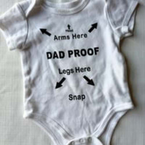 Funny “Dad Proof” baby onesie size 6 months Baby clothes