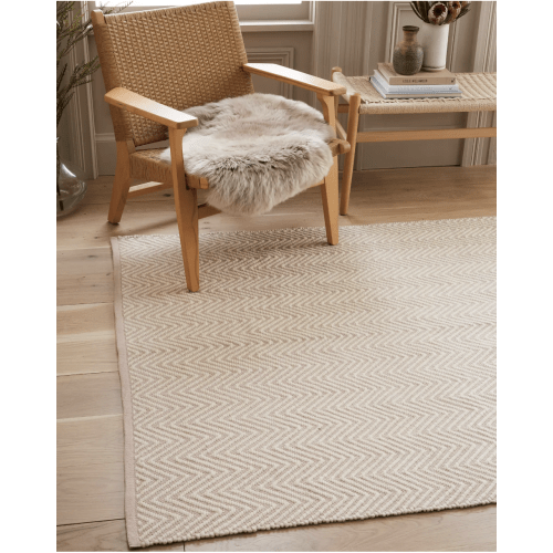Zig Zag Flatweave Wool Rug