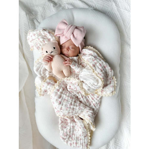 Gauze Lace Blanket | Paisley Peony – Little and Fern