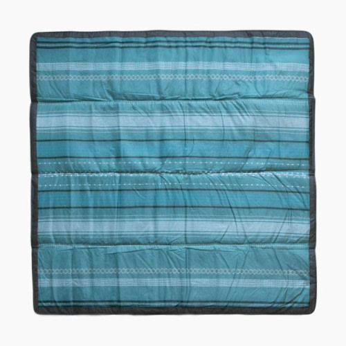 Little Unicorn Outdoor Blanket - Shoreline Stripe, 5 X 5 Ft