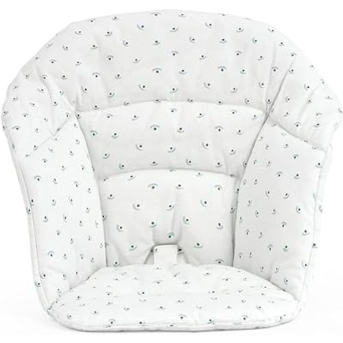 Stokke Clikk Cushion, Blueberry Boat - Compatible with Stokke Clikk High Chair - Provides Support for Babies - Made with Organic Cotton - Reversible & Machine Washable - Best for Ages 6-36 Months
