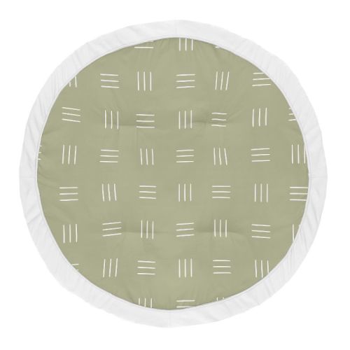 Sweet Jojo Designs Boy Or Girl Gender Neutral Unisex Baby Tummy Time Playmat Boho Hatch Green And White