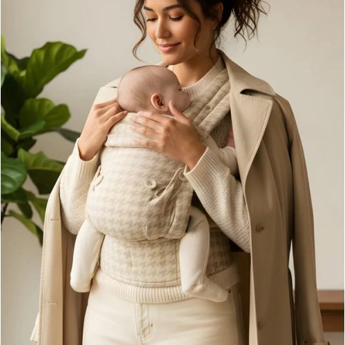 Baby Carrier - Neutral Houndstooth