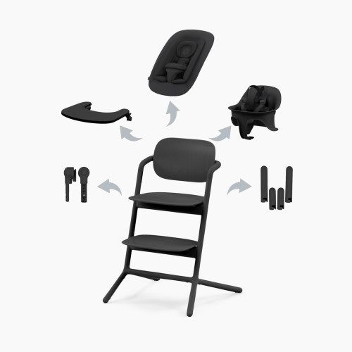 Cybex LEMO 2 High Chair 4-in-1 Set - Stunning Black