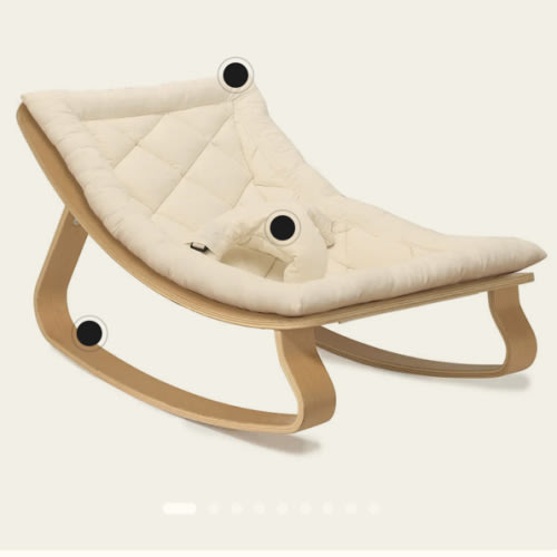 LEVO Baby Rocker in natural wood – Charlie Crane Paris