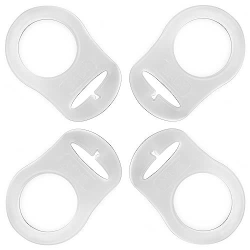PUTSKA Pacifier Adapter Rings - Silicone Adapter for Pacifier Holder and Clip MAM-Compatible