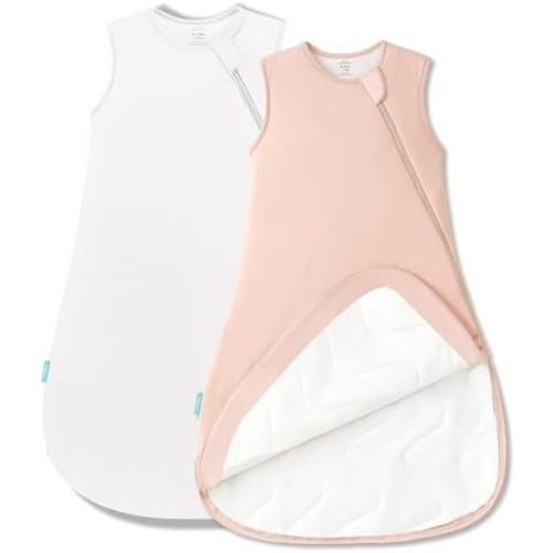 Supersoft Sleep Sack 1.0 TOG, Premium Bamboo Viscose Baby Sleeping Bag 2-Way Zipper Sleep Sack Baby Wearable Blanket