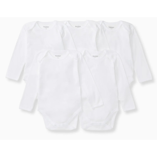 Bee Essentials Organic Long Sleeve Baby Bodysuit 5 Pack – Burt's Bees Baby