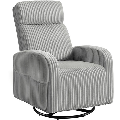 Yaheetech Corduroy Swivel Nursery Glider Chair for Nursery Room Living Room & Reviews | Wayfair