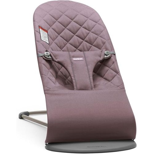 BabyBjörn Bouncer Bliss, Woven, Classic Quilt, Dark Purple
