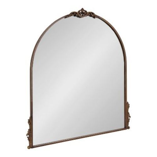 Kate & Laurel All Things Decor 32"x30" Myrcelle Decorative Framed Wall Mirror Bronze