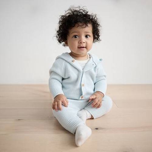 Baby Boys Just Born® 2-pc. Knit Hooded Sweater & Pants Set