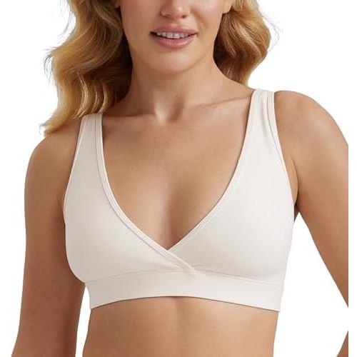 CRZ YOGA Butterluxe Maternity Nursing Bras for Women Crossover Wireless Sleep Breastfeeding Lounge Pregnancy Bralette Comfy