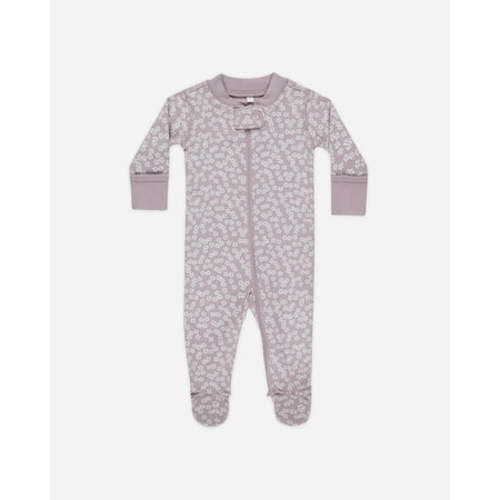 Zip Long Sleeve Sleeper Footie || Lavender Ditsy