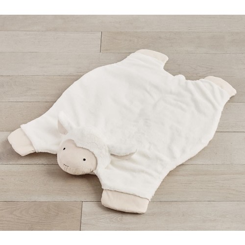 Lamb Critter Plush Play Mat