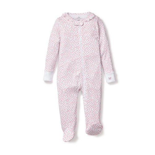 Baby's Pima Ruffle Collar Romper in Sweethearts