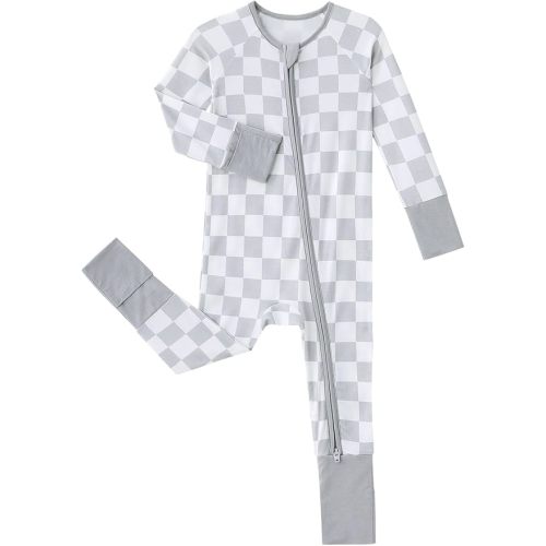 Baby Viscose from Bamboo Pajamas - Infant Boys Girls Footless Zippy Pjs Sleep 'N Play Clothes - One Piece Romper