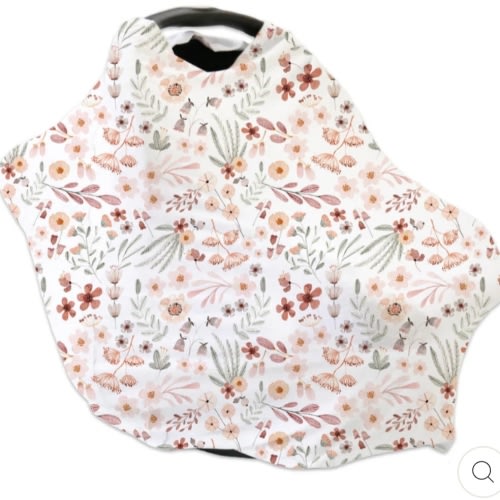 Wren's Wildflower Multi-Use Stretchy Car Seat & Nursing Cover