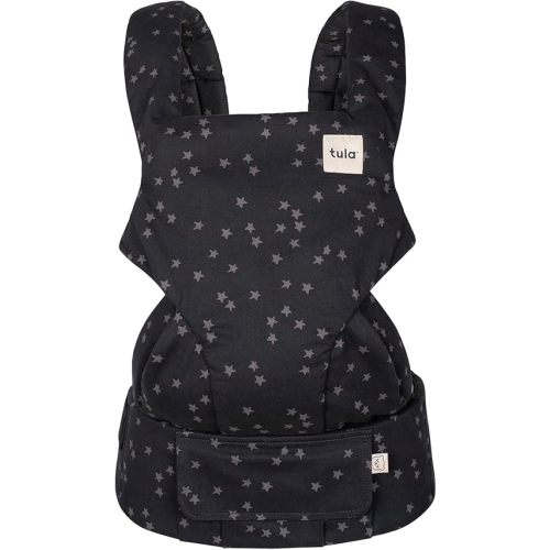 Baby Tula Explore Cotton Baby Carrier 7 – 45 lb, Adjustable Newborn to Toddler Carrier, Multiple Ergonomic Positions Front and Back, Soft and Supportive – Tula Coast, Discover