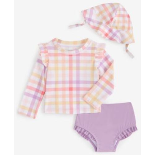 Baby Girls Plaid Hat, Swim 3-6m