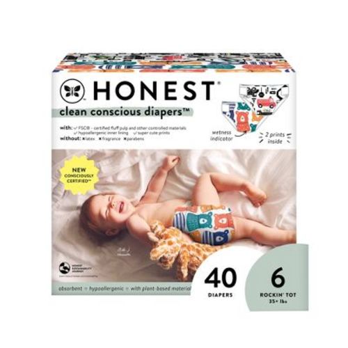 The Honest Company Clean Conscious Disposable Diapers - Above It All & Barnyard Babies - Size 1 - 78ct