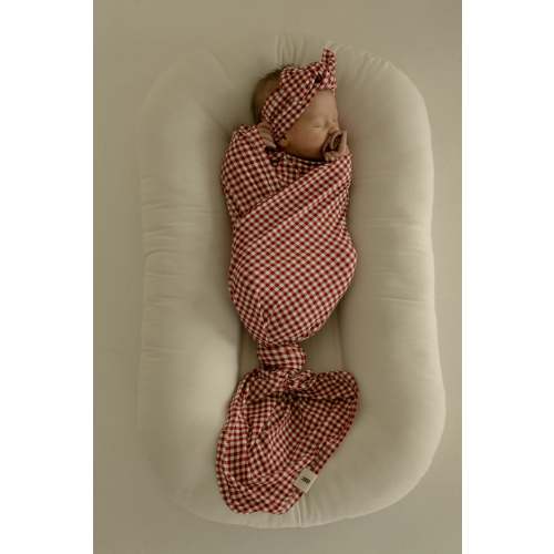 Bamboo Swaddle | Red Gingham