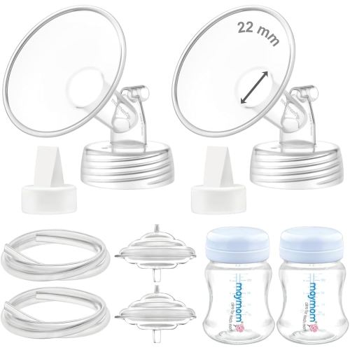 Maymom Pump Parts Compatible with Spectra S2 S1, 22mm Flange Valve Tube Bottle Backflow Protector, Not Original Spectra S2 Replacement Pump Parts Duckbill Valve Bottle