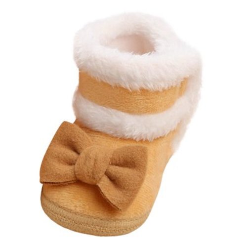 AOMPMSDX Baby Boots Baby Shoes Comfortable Soft Sole Toddler Shoes Warm Baby Toddler Shoes Cotton Boots 6 Months-12 Months