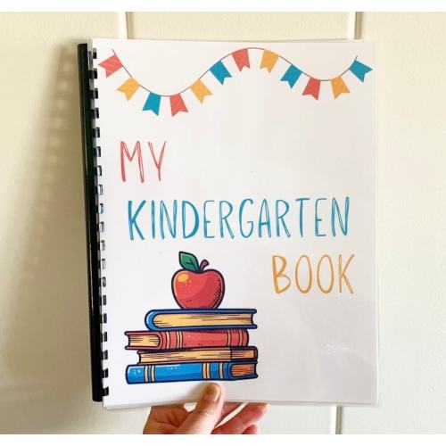Kindergarten learning book, kindergarten sight word practice,