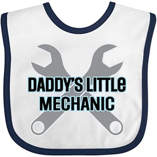 inktastic Daddys Little Mechanic Baby Boy Baby Bib
