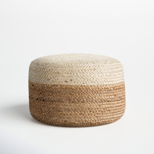 Birch Lane™ Teele 18" Wide Round Pouf Ottoman & Reviews | Birch Lane
