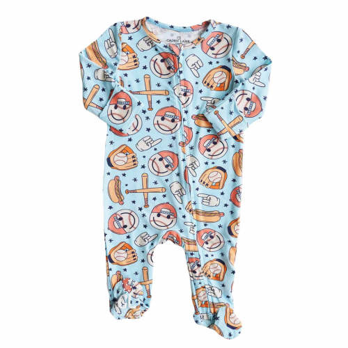 Home Run Zipper Footie