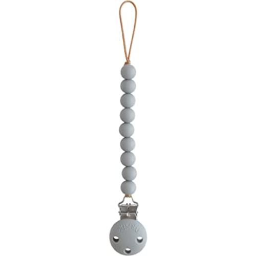 mushie 100% Silicone Baby Pacifier Clip BPA Free | Hera (Stone)