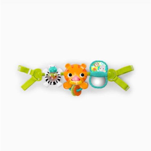 Amazon.com : Bright Starts Take Along Musical Carrier Baby Activity Toy Bar, Hanging Car Seat Toy, 4 Fun Melodies, Fine Motor Skill Development Ages Newborn +, Multi-Color : Baby Stroller Toys : Toys & Games