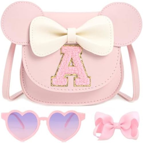 Toddler Purse for Girls Birthday Gift, Little Girls Purse Kids Wallet Mouse Crossbody Bag Gift Set