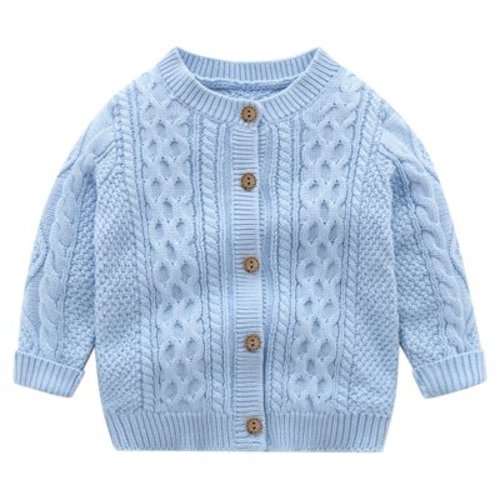 Annhoo Baby Boys Girls Cardigan Sweaters Fall Winter Long Sleeve Button down Knitwear Infant Cute Crewneck Outwear