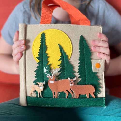 Woodland Busy Book For Kids Quiet Book For Homeschool Nature Study For Children Forest Play Activity For Preschooler Animals Educational Toy