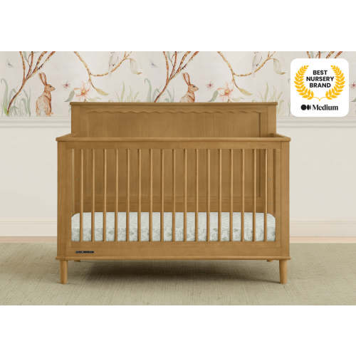 Penelope Convertible Crib. Acorn Color