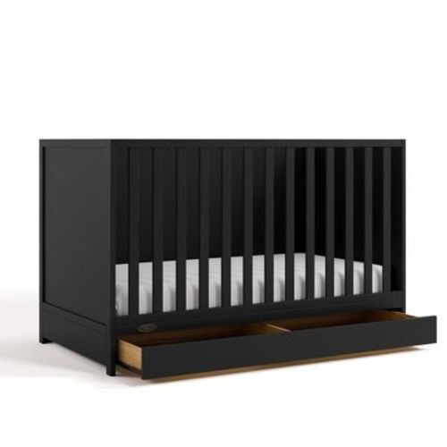 Graco Theo 3-in-1 Convertible Crib with Drawer Black