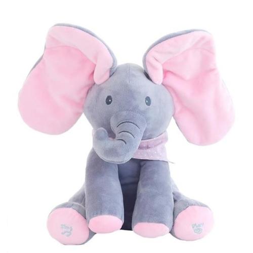 Peek A Boo Elephant Music Play Toy - Maraya's Marketplace