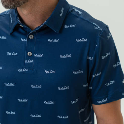 Performance Polo - Rad Dad - Navy – BURLEBO