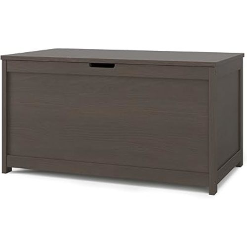 Child Craft Harmony 33” Wood Toy Box, Large Storage Chest, Plenty of Storage, 2 Safety Hinges, Standard Ventilation Hole on Back, 6 Cubic Feet of Storage (Dapper Gray)