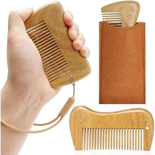 Mowawa Sandalwood Birthing Comb For Labor Pain Relief & Delivery - Labour Gifts with Birth Affirmation For Women- Wood Comb For Pregnancy Contraction