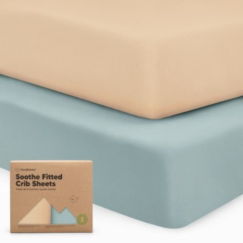 KeaBabies 2pk Soothe Fitted Crib Sheets Neutral, Organic Baby Crib Sheets, Fits Standard Nursery Baby Mattress, Color: Toasty - Out of Stock